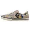 Sneaker DOGO "Classic Schnürsneaker Picture Perfect Damen Sneaker", Damen, Gr. 38, Normalschaft, bunt (mehrfarbig, natur, schwarz, gelb), Lederimitat, Schuhe, Handgefertigt