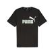 T-Shirt PUMA "ESS+ 2 COL LOGO TEE" Gr. S, grün (puma black, fresh mint) Herren Shirts T-Shirts