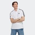 Poloshirt ADIDAS SPORTSWEAR "M 3S PQ PS" Gr. 4XL, schwarz-weiß (white, black) Herren Shirts Kurzarm