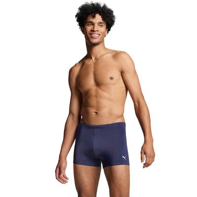 Badepants PUMA "PUMA SWIM MEN CLASSIC SWIM TRUNK", Herren, Gr. XS, N-Gr, blau (navy), Web, Obermaterial: 78% Polyester, 22% Elasthan, unifarben, sportlich, Badehosen, Brandingdetails Image
