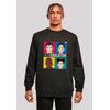 Sweatshirt F4NT4STIC "Sex Education Teen Illustrated Netflix TV Series", Herren, Gr. M, schwarz, Obermaterial: 50% Baumwolle, 50% Polyester, casual, regular fit, Rundhals, Langarm ohne Bündchen, Sweatshirts, Premium Qualität
