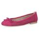 Ballerina CAPRICE Gr. 38, pink (fuchsia) Damen Schuhe Ballerinas Schlupfschuh, Slipper, Festtagsschuh mit modischem Lochmuster