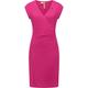 Etuikleid RAGWEAR "Crupi" Gr. XL (42), Normalgrößen, pink (magenta) Damen Kleider Etuikleider figurbetontes Sommerkleid mit Raffung an der Taille