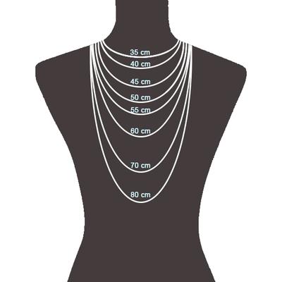 Kette mit Anhänger VIVANCE "925/- Sterling Silber rhodiniert mit Zirkonia und Glasstein", weiß, Halsketten, Damen, 42cm, Silber 925 (Sterlingsilber), L: 42cm B: 7.0mm, glänzend, B:7.0mm Image