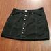 American Eagle Outfitters Skirts | American Eagle Mini Skirt Size 8 Outfitters Aeo Black Denim Skirt Button Up | Color: Black | Size: 8