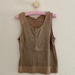 J. Crew Tops | J. Crew Brown Sequin Embellished Sleeveless Henley Tank Top Size Medium | Color: Brown | Size: M