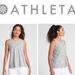 Athleta Tops | Athleta Essence Tie Back Tank Large Heather Gray | Color: Gray/White | Size: L