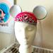 Disney Accessories | Disney Princess Mickey Mouse Hat | Color: Pink/Silver | Size: Os