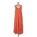 Vince Camuto Casual Dress - Maxi: Orange Polka Dots Dresses - Women's Size X-Large
