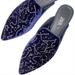 Zara Shoes | Euc Zara Constellation Slip-On Mules | Color: Blue/Silver | Size: 7