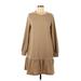 Ann Taylor LOFT Outlet Casual Dress - Popover: Tan Dresses - Women's Size Medium