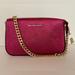 Michael Kors Bags | Michael Kors Jet Set Travel Metallic Hot Pink Gold Chain Pochette Purse Barbie | Color: Pink | Size: Os