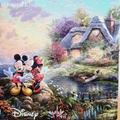 Disney Games | Ceaco Disney Thomas Kinkade Mickey And Minnie Sweetheary Cove 750 Piece Puzzle | Color: Red/Yellow | Size: Os