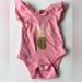Jessica Simpson One Pieces | Jessica Simpson Baby Bodysuit Pink, Size 0-3 Months. | Color: Pink | Size: 0-3mb