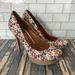 Jessica Simpson Shoes | Jessica Simpson "Given" Platform Stilettos Floral Slip On Round Toe - Sz 9.5b | Color: Pink | Size: 9.5