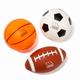 M MOLTO 24723 Set mit DREI Sportbällen: Fußball, Ball und Rugby