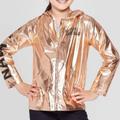 Disney Jackets & Coats | Disney The Lion King Future Queen Girls Metallic Full Zip Jacket Sz Xl(1 | Color: Gold | Size: Xl(14-16)