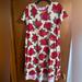 Lularoe Dresses | Euc Beautiful Rose Lularoe Carly Size Medium | Color: Cream/Red | Size: M