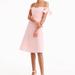 J. Crew Dresses | J. Crew Pink White Seersucker Stripe Off Shoulder Midi Dress | Color: Pink/White | Size: 10