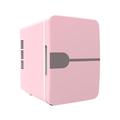 Milageto Compact Refrigerator Mini Fridge Little Tiny Fridge Makeup Fridge Portable Thermoelectric Cooling and Warmer for Foods Office, Pink