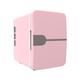 Milageto Compact Refrigerator Mini Fridge Little Tiny Fridge Makeup Fridge Portable Thermoelectric Cooling and Warmer for Foods Office, Pink