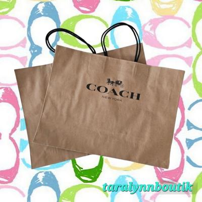 Coach Party Supplies | 2 X Coach Gift Bags | Color: Brown | Size: Os