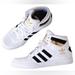 Adidas Shoes | Adidas Original Hard Court High Black Gold Metallic Men’s Shoes Size 5 | Color: Gold/White | Size: 5