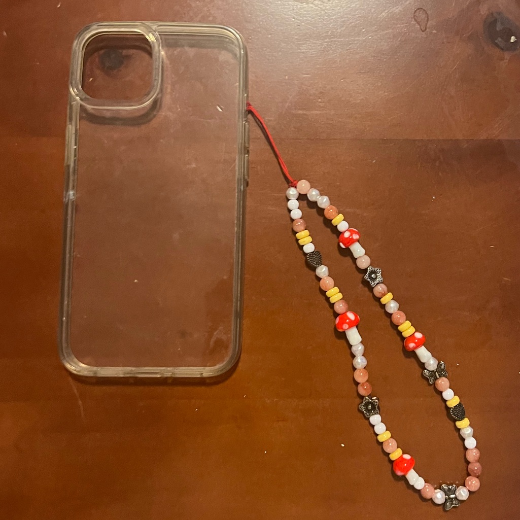 Urban Outfitters Cell Phones & Accessories | Clear Phone Case W/ An Urban Outfittets Phone Cord | Color: Orange/Red | Size: 13
