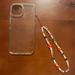 Urban Outfitters Cell Phones & Accessories | Clear Phone Case W/ An Urban Outfittets Phone Cord | Color: Orange/Red | Size: 13