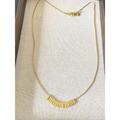 Madewell Jewelry | New Madewell Gold-Tone Minimalist Multi Bar Links Pendant 22" Necklace | Color: Gold | Size: Os