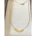 Madewell Jewelry | New Madewell Gold-Tone Minimalist Multi Bar Links Pendant 22" Necklace | Color: Gold | Size: Os