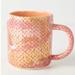 Anthropologie Dining | Anthropologie Cora Mug - Melon/Coral Textured Coffee Or Tea Mug | Color: Orange/Pink | Size: Os