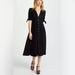 Free People Dresses | Free People Love Of My Life Black Cotton Midi Dress Xs ($108) | Color: Black | Size: Xs