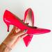 Kate Spade Shoes | Kate Spade Patent Sonia Licorice Point Pump Heels Hot Neon Pink Kitten Heel Sz 6 | Color: Pink | Size: 6