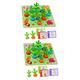 ifundom 2 Sets Memory Card Toys Logical Build Game Shape Sorting Toys Train Toy Puzzle Toy Logic Games for Vegetable Memory Game Childrens Toys Blocks Number Wooden