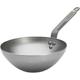 DE BUYER - Mineral B Steel Wok with Handle face to Tail - Diameter 40 cm, Base 11 cm - 5618.40