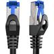 KabelDirekt – 2x 3 m – Netzwerkkabel, Ethernet, Lan & Patch Kabel (überträgt maximale Glasfaser Geschwindigkeit, geeignet für Gigabit Netzwerke, Switches, Router, Modems mit RJ45 Eingang, silber)