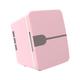 Qianly Compact Refrigerator Mini Fridge Multifunction Little Tiny Fridge Portable Small Fridge Beauty Fridge for Food Travel Desk, Pink