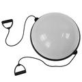 Cyllde Yoga Training Ball with Straps - Anti Slip Half Ball for Core Training and Balance Exercises - Fitness Equipment for Home Workouts(Gray)