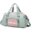 IEEILULU Sports Bag Travel Bag for Women and Men, 45L Large Sports Bag with Shoe Compartment, Wet Compartment and Backpack Function, Waterproof Gym Bag, green, Equipaje de Mano de 45L con Función de