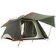 Pop up Tent 3-4 Person Automatic Tent Portable Outdoor Cabin Shelter 2 Second Setup Instant Tent Double Layer Family Tent with Carry Bag