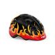 MET - Hooray Children's Cycling Helmet In Black / Flames Size Small (52-56 cm)