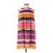 Calvin Klein Casual Dress - Midi: Pink Tie-dye Dresses - Women's Size 2