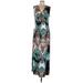 Venus Casual Dress - Maxi: Teal Paisley Dresses - Women's Size Large