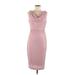 Kensie Cocktail Dress - Sheath: Pink Marled Dresses - Women's Size 6