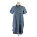 Gap Casual Dress - Shirtdress: Blue Dresses - Women's Size Medium