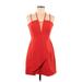 BCBGMAXAZRIA Casual Dress: Red Dresses - Women's Size 6