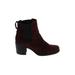 Sam Edelman Ankle Boots: Burgundy Shoes - Women's Size 8