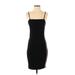 Express Casual Dress - Bodycon: Black Stripes Dresses - Women's Size Small