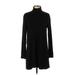 Eileen Fisher Casual Dress - Sweater Dress: Black Dresses - Women's Size Small